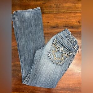 Big Star Sweet Jeans 26R – Ultralow Rise Bootcut Distressed Denim